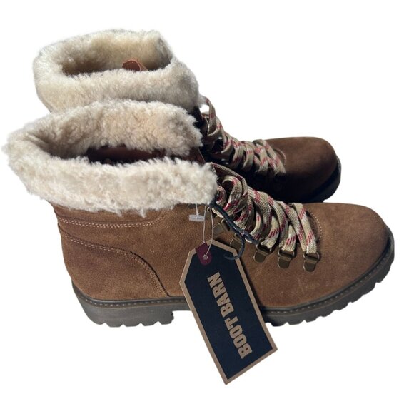 Boot‎ Barn Cleo + Wolf Hiker Boots Women's Size 8.5 Brown Extra Laces New - Picture 2 of 10